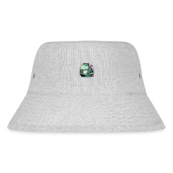 Hippo 3 - Stanley/Stella Recycled Bucket Hat - heather grey - Front