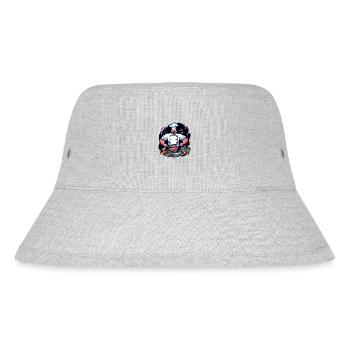 COOLES TSHIRT. EIN KOCH, DER EINE GROSSE MAHLZEIT ZUBEREITET - Stanley/Stella recycelter Bucket Hat - Grau meliert - Vorne