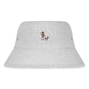 Roboter - Stanley/Stella recycelter Bucket Hat - Grau meliert - Vorne