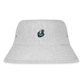 Bergsteiger im Mondschein - Stanley/Stella recycelter Bucket Hat - Grau meliert - Vorne