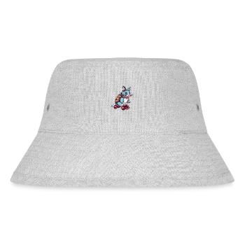 Chinchilla has as a hobby skating with the skateboard - Stanley/Stella Recycled Bucket Hat - heather grey - Front