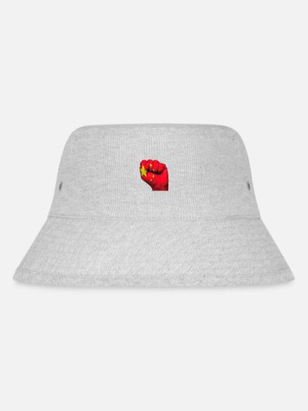 Faust China - Stanley/Stella recycelter Bucket Hat - Grau meliert
