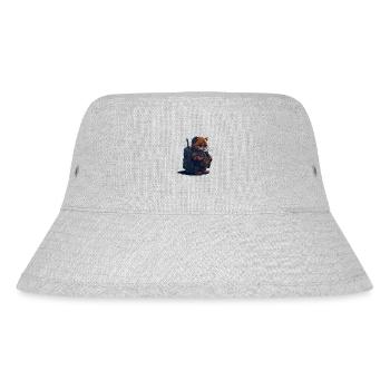 1. Klasse, Schulanfänger, Erstklässler - Stanley/Stella recycelter Bucket Hat - Grau meliert - Vorne