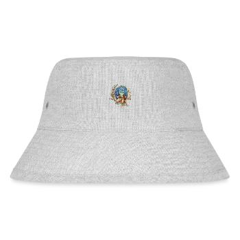 Zauberfrosch - Stanley/Stella recycelter Bucket Hat - Grau meliert - Vorne