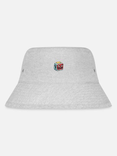 Böser Toaster mit Toastbrot - Stanley/Stella recycelter Bucket Hat - Grau meliert