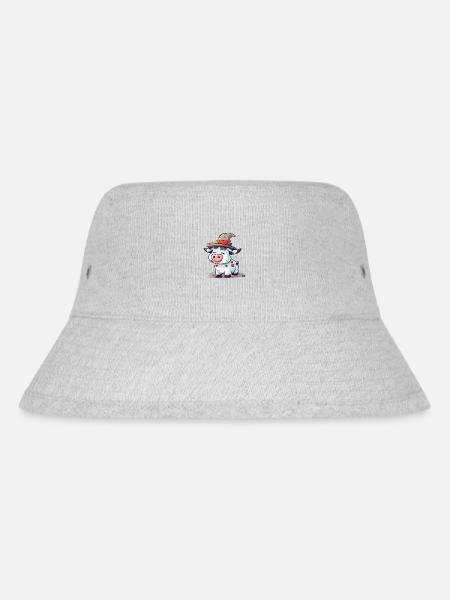 Adi la vache au chapeau - Bob recyclé Stanley/Stella - gris chiné