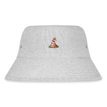 Christmas Hut - Stanley/Stella recycelter Bucket Hat - Grau meliert - Vorne