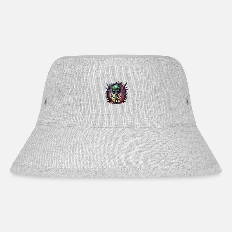 Alien Boy - Stanley/Stella recycelter Bucket Hat - Grau meliert