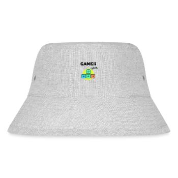 Gamer Level Up - Stanley/Stella recycelter Bucket Hat - Grau meliert - Vorne
