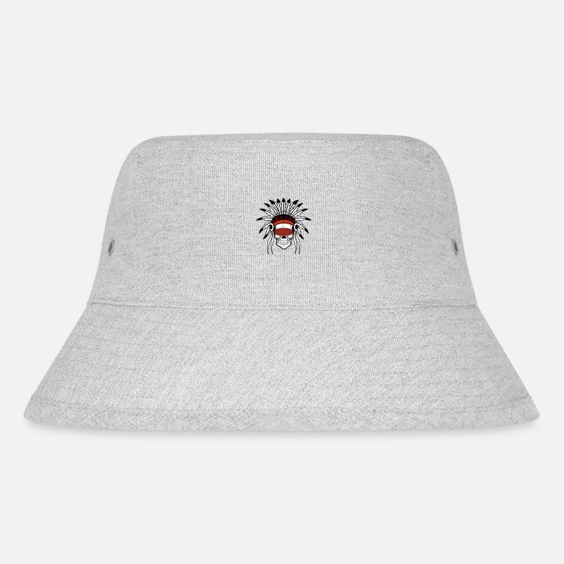 Das Schamanen-Skelett - Stanley/Stella recycelter Bucket Hat - Grau meliert