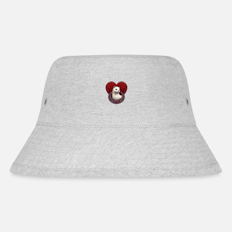 Coeur hermine delicate de bretagne - Bob recyclé Stanley/Stella - gris chiné