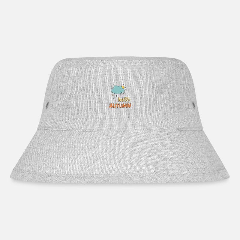 Hallo Herbst - Stanley/Stella recycelter Bucket Hat - Grau meliert