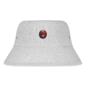 Stylish skull skull with sunglasses & cap - Stanley/Stella Recycled Bucket Hat - heather grey - Front