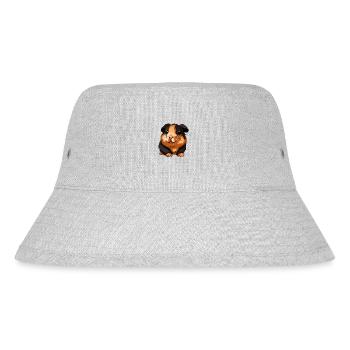 Meerschweinchen für eine Meerschweinchen - Stanley/Stella recycelter Bucket Hat - Grau meliert - Vorne