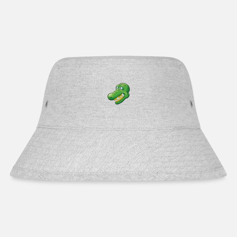 Crocodile - Stanley/Stella Recycled Bucket Hat - heather grey