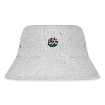 Cool Santas with sunglasses - Stanley/Stella Recycled Bucket Hat - heather grey - Front