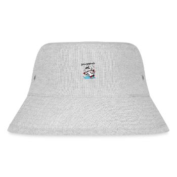 SPACE CAT JAPANISCH - Stanley/Stella recycelter Bucket Hat - Grau meliert - Vorne