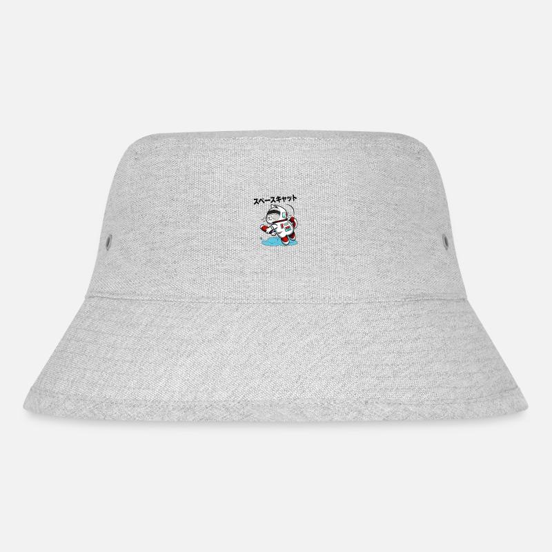 SPACE CAT JAPANISCH - Stanley/Stella recycelter Bucket Hat - Grau meliert
