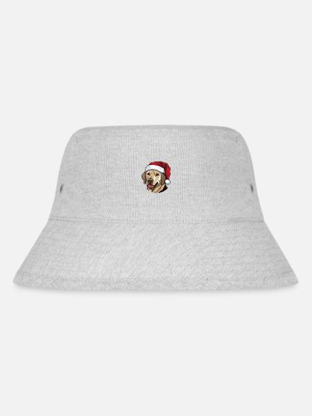 Labrador Hund Kopf Weihnachten Xmas - Stanley/Stella recycelter Bucket Hat - Grau meliert