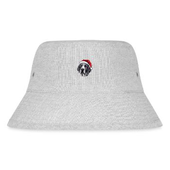 Great Dane Dog Christmas Head - Stanley/Stella Recycled Bucket Hat - heather grey - Front