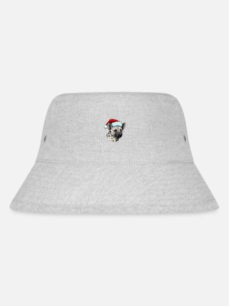 Hyäne Weihnachten Tier Kopf - Stanley/Stella recycelter Bucket Hat - Grau meliert