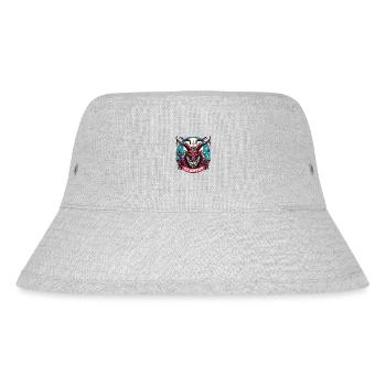 Christmas Krampus Logo - Stanley/Stella Recycled Bucket Hat - heather grey - Front