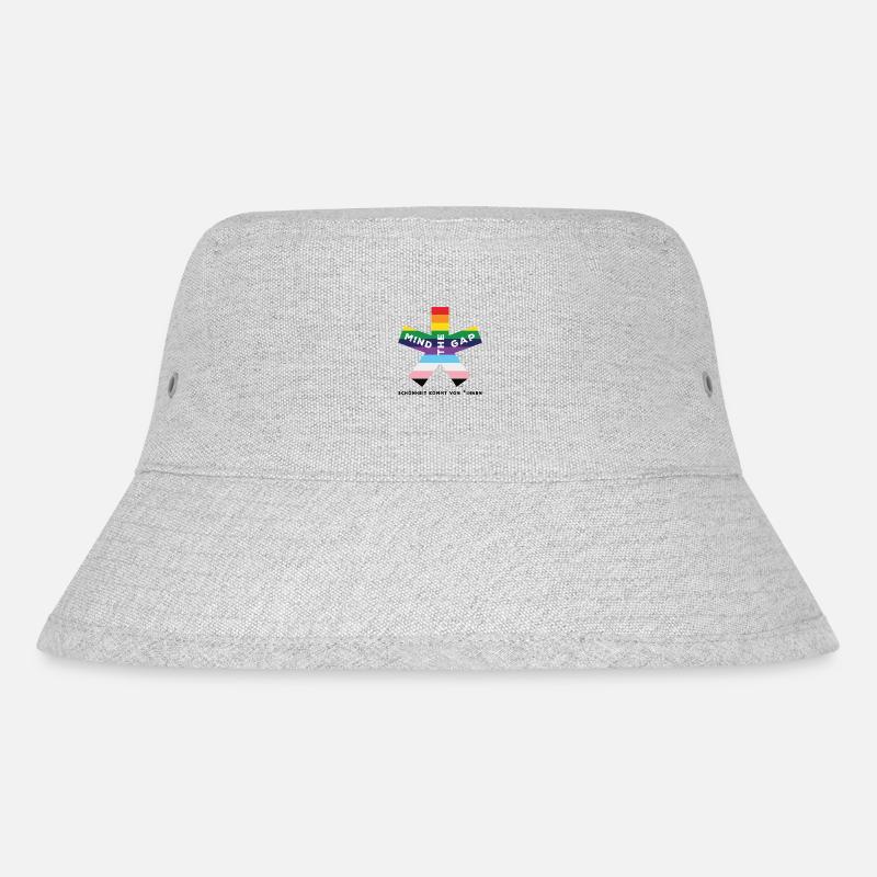 blockedTitle - Stanley/Stella recycelter Bucket Hat - Grau meliert