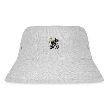 Cycling Cute Rat - Stanley/Stella Recycled Bucket Hat - heather grey - Front