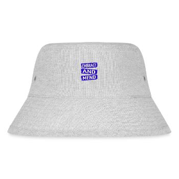 receiving support present idea - Stanley/Stella recycelter Bucket Hat - Grau meliert - Vorne