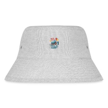 Cooler Traktor 1. Geburtstag: Bestseller Geschenk! - Stanley/Stella recycelter Bucket Hat - Grau meliert - Vorne