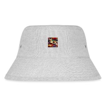 cat throw of tranquility - Stanley/Stella Recycled Bucket Hat - heather grey - Front