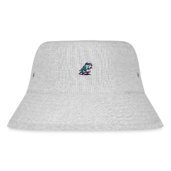 Blatant budgie - Stanley/Stella Recycled Bucket Hat - heather grey - Front