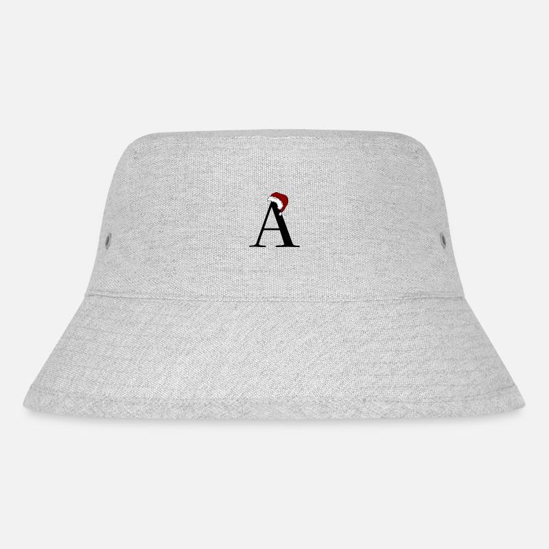 Buchstabe Weihnachten - Stanley/Stella recycelter Bucket Hat - Grau meliert