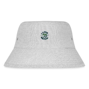 I love matcha - Stanley/Stella Recycled Bucket Hat - heather grey - Front