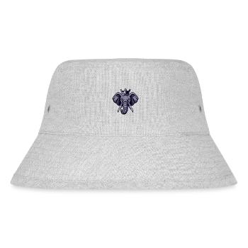 Elephant Head Crown - Stanley/Stella Recycled Bucket Hat - heather grey - Front