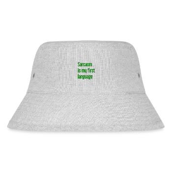 Sarkasmus-Profi - Stanley/Stella recycelter Bucket Hat - Grau meliert - Vorne