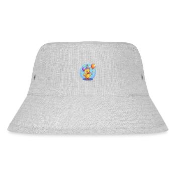 Ente Geburtstag Comic - Stanley/Stella recycelter Bucket Hat - Grau meliert - Vorne