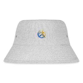 Karate Silhouette Colorful - Stanley/Stella Recycled Bucket Hat - heather grey - Front