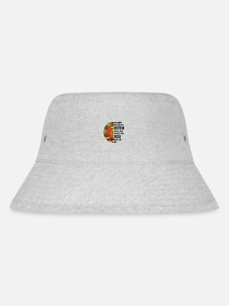 DDR Wappen, Osten, Ossi Geschenk - Stanley/Stella recycelter Bucket Hat - Grau meliert