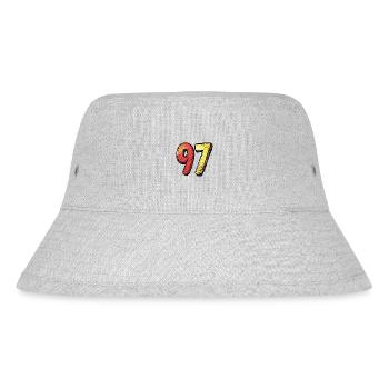 97 Number Colorful - Stanley/Stella Recycled Bucket Hat - heather grey - Front