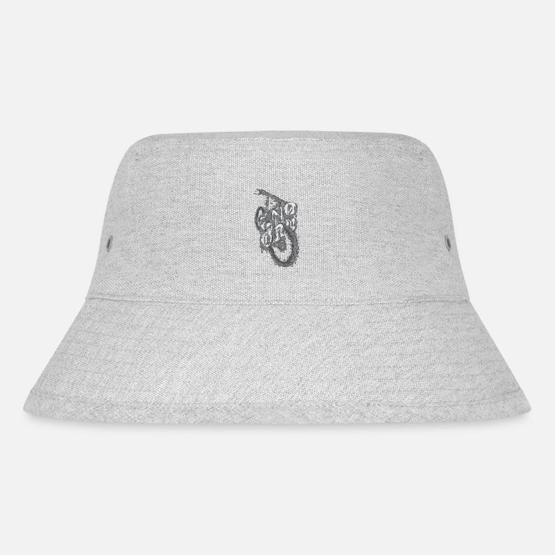 Schlammfahrt - Stanley/Stella recycelter Bucket Hat - Grau meliert