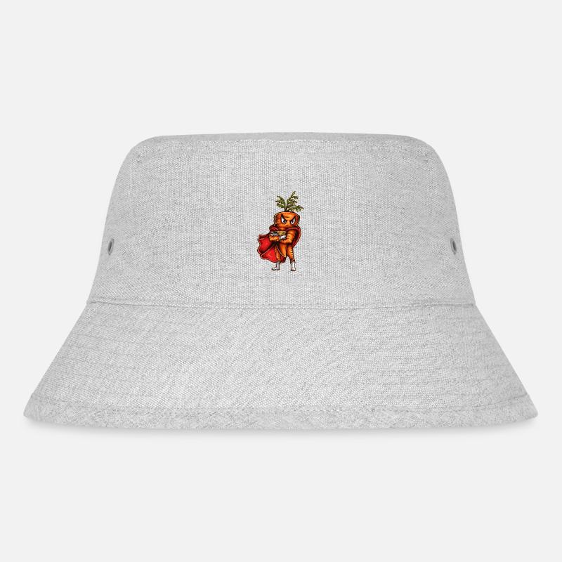 Super Karotte - Stanley/Stella recycelter Bucket Hat - Grau meliert