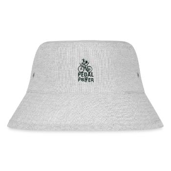 pedal power, Fahrrad, Bike, Bicycle - Stanley/Stella recycelter Bucket Hat - Grau meliert - Vorne