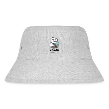 Panda et Bubble Tea - Bob recyclé Stanley/Stella - gris chiné - Devant