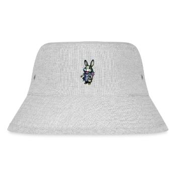 Kawaii Häschen - Stanley/Stella recycelter Bucket Hat - Grau meliert - Vorne