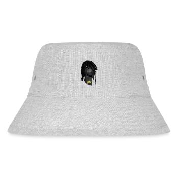 Geometric Sparta helmet. - Stanley/Stella Recycled Bucket Hat - heather grey - Front