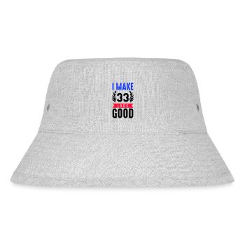 look good 33 - Stanley/Stella recycelter Bucket Hat - Grau meliert - Vorne