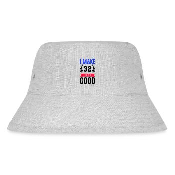 look good 32 - Stanley/Stella recycelter Bucket Hat - Grau meliert - Vorne