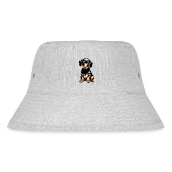 Hund Hundehalter Hunde Dachshund Hundebesitzer - Stanley/Stella recycelter Bucket Hat - Grau meliert - Vorne
