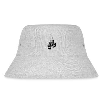 Boxhandschuhe - Stanley/Stella recycelter Bucket Hat - Grau meliert - Vorne
